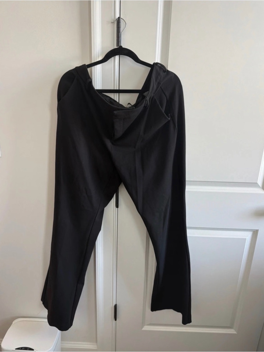 Liverpool Black Wide-Leg Pull-On Jumpsuit Pants